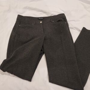 WHBM Heather Gray Women Ponte Knit Pants 6R